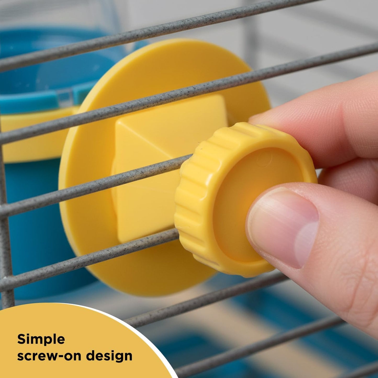 Pet Clean Cup Bird Cage Feeder and Water Cup, Medium, Assorted Colors