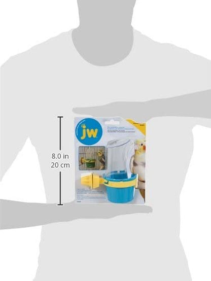 Pet Clean Cup Bird Cage Feeder and Water Cup, Medium, Assorted Colors