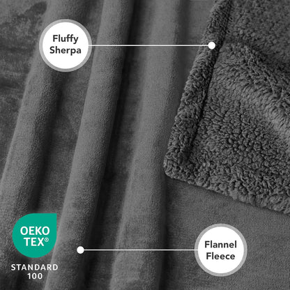 Dog Blanket Small Medium Pet Cat Puppy Kitten, 40X29 Mini Solid Gray