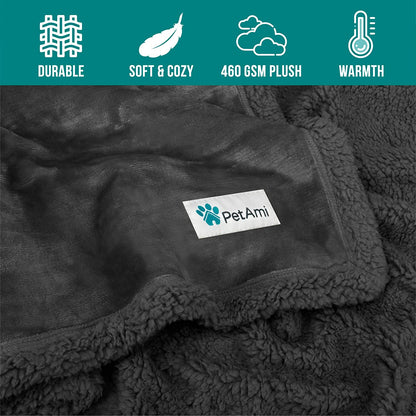 Dog Blanket Small Medium Pet Cat Puppy Kitten, 40X29 Mini Solid Gray